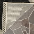 thumbnail image 6 of Safavieh Courtyard Becky Geometric Indoor/Outdoor Area Rug, Black/Beige, 7'10" x 7'10" Round, 6 of 11
