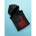 thumbnail image 3 of Vintage 1776 Patriotic Flag Hoodie Men's, 3 of 4