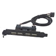 thumbnail image 1 of PCIE USB Expansion Card Dual 9PIN to 4-Port USB2.0 Adapter Card PC Panel Expansion for Desktop Win10/11,1 * Expansion Card,Black, 1 of 7