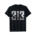 thumbnail image 2 of Retro Detroit Michigan 313 Area Skyline T-shirt Tee For Adult, Men, Women, Teen, Teenager, Adolescent, Youth, 2 of 7