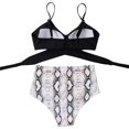 thumbnail image 4 of Women Criss Cross High Waisted String Floral Printed 2 Piece Bathing Suits, 4 of 8