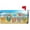 Beach, variant on Summer Flip Flop Mailbox Cover Magnetic Standard Size Peace Love Mailbox Covers Letter Post Box Cover Wrap Decoration Welcome Home Garden Outdoor 21" Lx 18" W