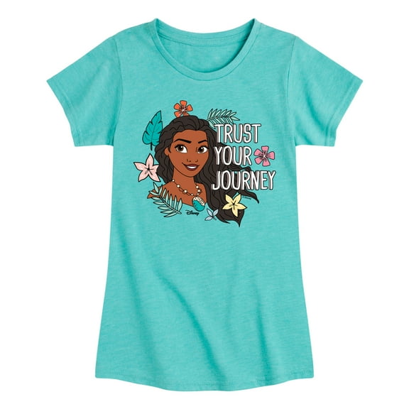 Disney Moana - Trust Your Journey - Toddler & Youth Girls Short Sleeve Graphic T-Shirt