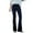 N124-Navy, variant on WERYOUNG Women's Corduroy Flare Pants Elastic Waist Bell Bottom Trousers Vintage Solid Color Slim Fit Pants Casual Bootcut Trousers Streetwear