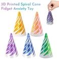 thumbnail image 5 of 6 Pcs Impossible Cones Spiral Fidget Toys, Piercing Pyramid Puzzle Toy B, Stress Relief Sensory Toy, 5 of 5