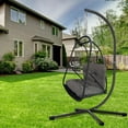 thumbnail image 5 of Swing Egg Chair Stand Cushion C Type Bracket Cup Holder, 5 of 15