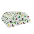 thumbnail image 1 of Animals Foot Rest, Funny Cartoon Ladybug Spider and Dragonfly Pattern with Foliage Leaves, Non-Slip Backing Adjustable Ergonomic Memory Foam Leg Support for Office, Multicolor, by Ambesonne, 1 of 5