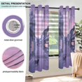 thumbnail image 3 of Yayeee Window Curtains Light Filtering 63"x42" Grommet Panel Pair Home Living Room Decor, Black Cat Walking, 3 of 7