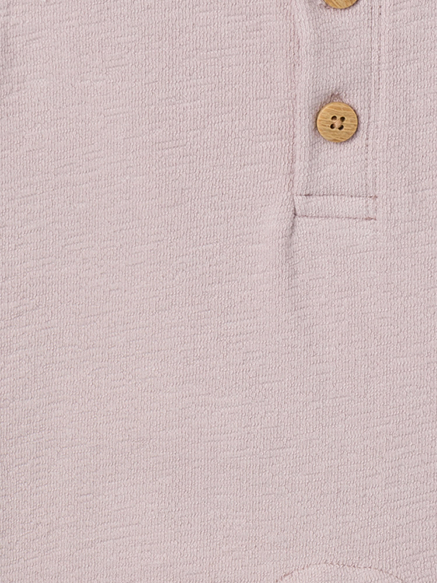 Modern Moments by Gerber Gender Neutral Short Sleeve Henley Romper, Sizes 0/3 Months - 24 Months