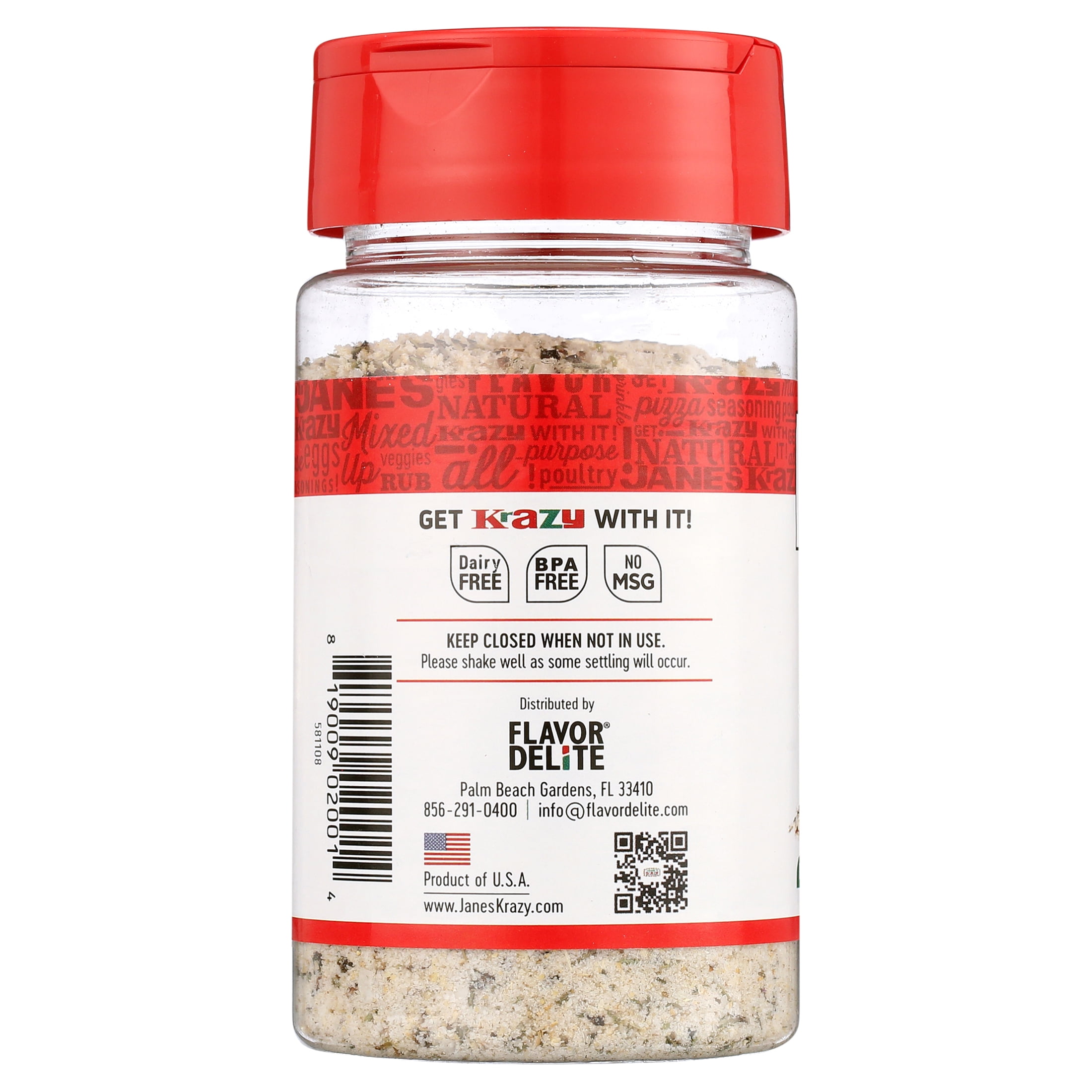 (3 Pack) Jane's Krazy Original Mixed-Up Salt, 4 oz