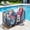 Plastic Stand 63*32*36 Inches, variant on Pool Storage Bin, 69 X 32 X 35 In, Rolling Pool Float Storage Organizer With Side Pockets & Noodles Holder, Durable Metal Frame, Poolside Toys Breathable Mesh Basket For Swimming Pools