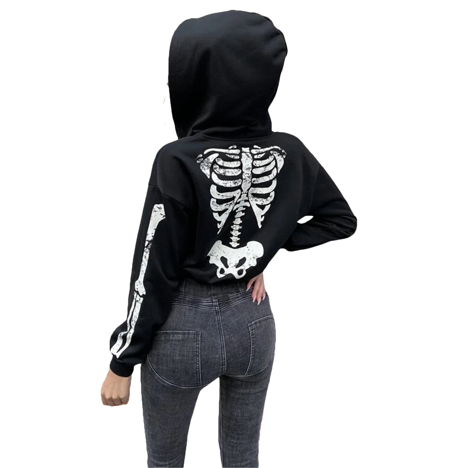 skeleton zip up jacket