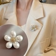 thumbnail image 2 of TNOBHG Luxury Pearl Brooch Chic Flower Bow Brooch Lightweight Rust-resistant Alloy Lapel Pin with Elegant Pearls Women's Fashion Accessory Lightweight Lapel, 2 of 8