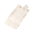 thumbnail image 1 of Organizador de joyas plegable en rollo, estuche de viaje de microfibra suave para collares y pendientes. Blanco, 1 of 9