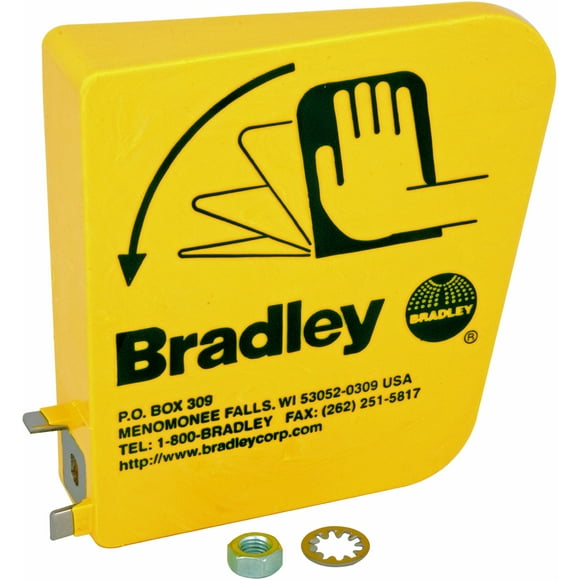 Bradley S45-123 Anse en Plastique Eyewash, Jaune