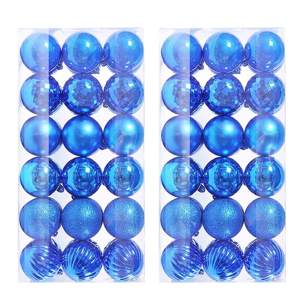 Xihbxyly 72 Bolas de Navidad para Árbol de Navidad, Adornos Colgantes para Fiestas En Casa, Decoración de 4 Cm