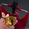 thumbnail image 3 of MasteelfCA 2 Pairs Belly Dancing Cymbals Creative Finger Cymbals Musical Instrument for Kids, 3 of 9