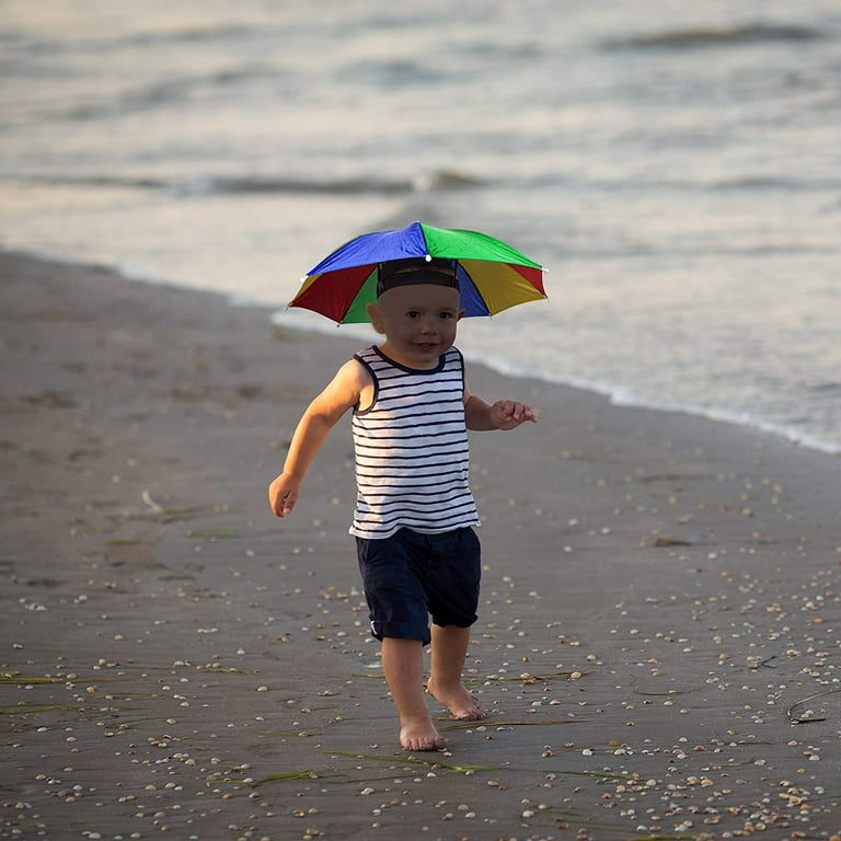Rainbow umbrella cheap hat