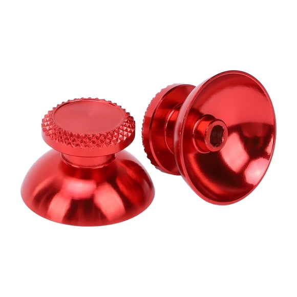 2 Pack Metal Analog Thumbsticks for Handheld Game Controllers, Aluminum Grip Sticks, Metallic Joystick Replacement Accessories