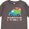 thumbnail image 4 of Inktastic My Lala Loves Me Grandson Truck Boys Long Sleeve Toddler T-Shirt, 4 of 5