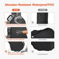 thumbnail image 3 of KFFKFF Acoustic Guitar Hard Case, 43.31 in Gourd-Shaped Guitar Hard Case, With Lock Latch Key Handle, PVC Padding Soft Lining Water-Resistant Hard Shell Guitar Case, Black, 3 of 9