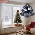 thumbnail image 4 of Metal Hanging Christmas Tree Wind Spinner - Festive Design with Snowmen Stars Candy Canes & Holly for Garden Decor, 4 of 7
