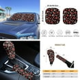 thumbnail image 5 of Yuyamidu Ladybug Car Seat Cover Split Covers Set Daisy Car Steering Wheel Cover Seat Belt Pads Sunshade Gear Shift Cover Hand Brake Cover Rearview Mirror Cover Cup Holder Wrist Key Chain 16 PCS, 5 of 7