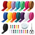 thumbnail image 1 of Kit de costura con cremallera Luxiv, 45 m, 15 colores, bobina de nailon #5 con accesorios, 1 of 7