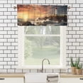 thumbnail image 3 of Lighthouse Valance Curtain for Kitchen Ocean Sunrise Nautical Seascape Window Valance for Living Room Bedroom, Kitchen Valance Rod Pocket Window Decor Curtain 54 by 18 in, 1 Panel, 3 of 6