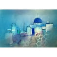 thumbnail image 3 of Lovett, John 14x11 Black Modern Framed Museum Art Print Titled - Santorini Blue, 3 of 5