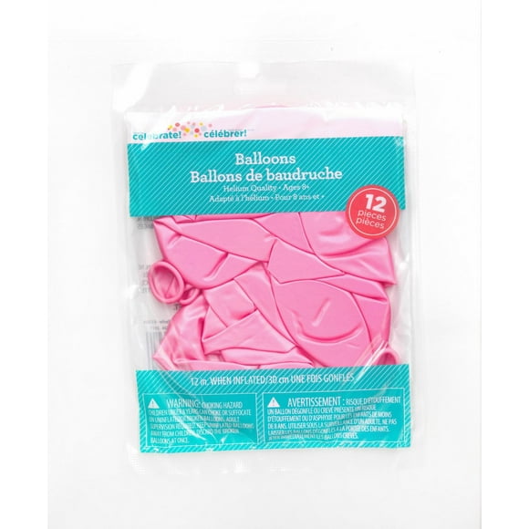 12Pcs Balloons Pearl Pink, 12CT x 12in Helium Latex Balloon