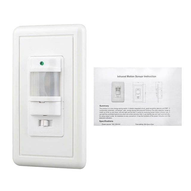 Kenally Interruptor de Sensor de carcasa ABS, indicador de encendido de luz LED de sincronización desmontable portátil, interruptores infrarrojos Herramientas y ferretería Kenally TO009894-00B