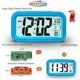 thumbnail image 3 of Gran Pantalla HD Luz Nocturna Inteligente Reloj Despertador Reloj Despertador para Niños Adolescentes Fashion Boy LED Retroiluminación Pantalla LCD Digital Reloj Despertador Electrónico (Azul) oso de fresa Hogar, 3 of 6