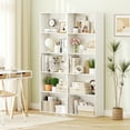 thumbnail image 2 of Gymax 2 PCS 5-Tier Bookshelf Open Bookcase Freestanding Display Shelf Storage Organizer, 2 of 10