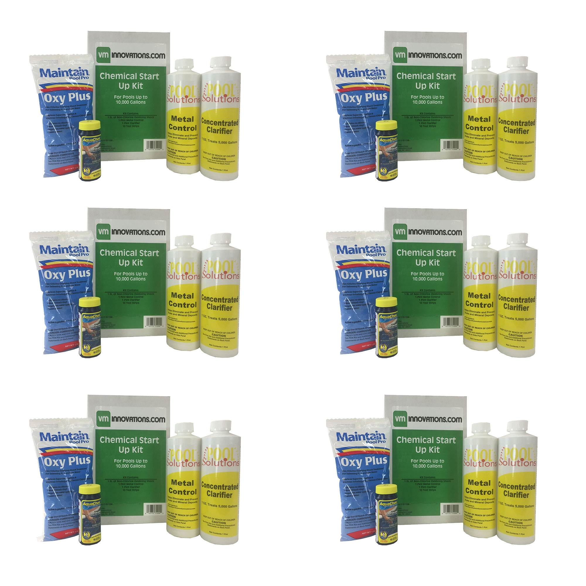 Swimming Pool Spring StartUp Chemical Opening Kit, Up To 10,000 Gal (6