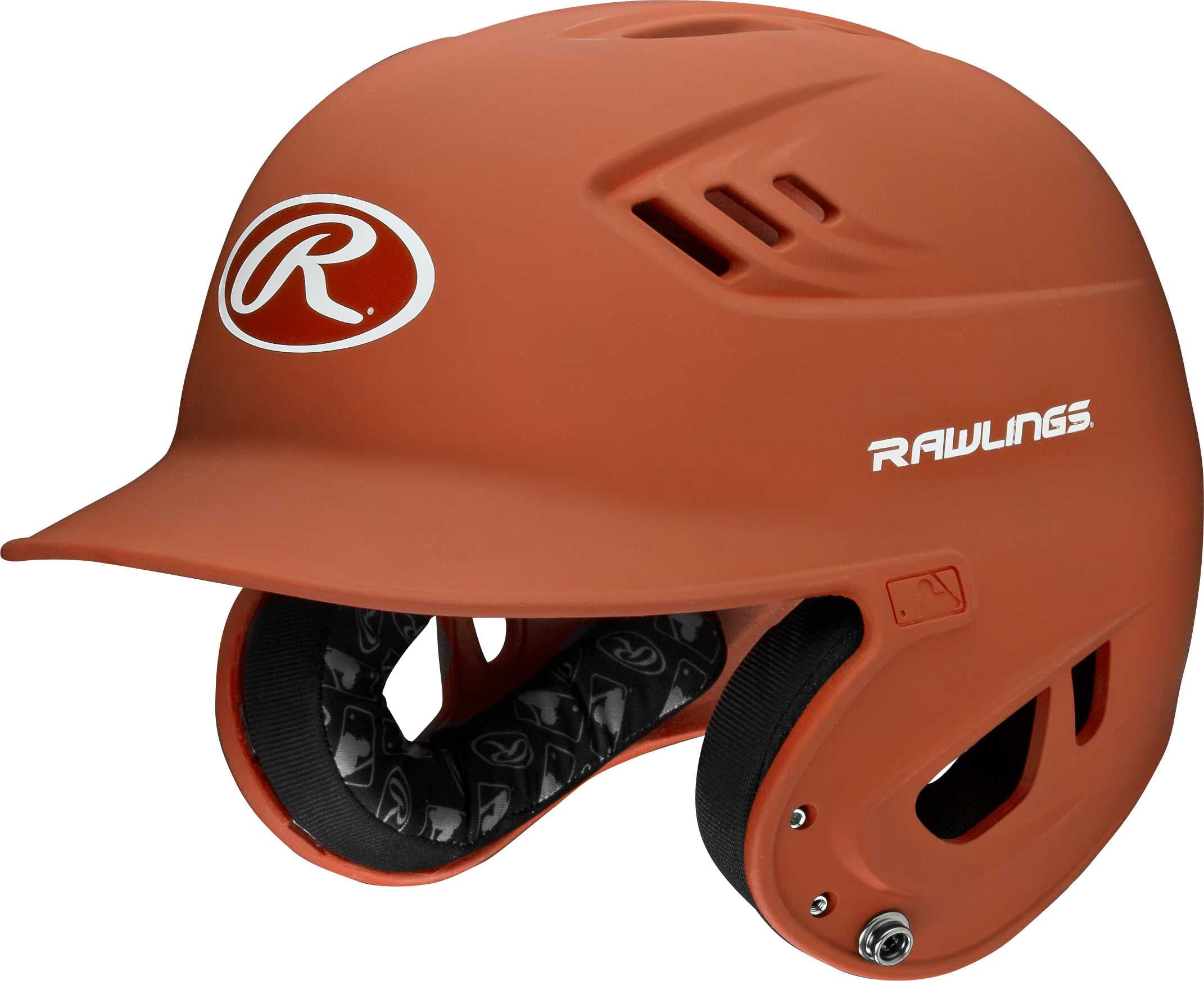 Rawlings R16 Matte Batting Helmet Junior Matte Burnt Orange