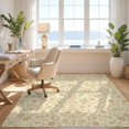 thumbnail image 3 of Design&I 8'x10' Ultra Soft Area Rug, Beige Boho Vine Motif Symmetrical Farmhouse Vintage Dining Table None Fluffy Washable Non Shedding for Bedroom Living Room Under Sectional, 3 of 7