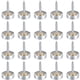thumbnail image 1 of Paquete de 20 tornillos de espejo cepillados, tornillos decorativos de acero inoxidable de 16mm, clavos de espejo para mesas de espejo, placas de baño, 1 of 5