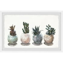 Parvez Taj Spiky Pots Framed Wall Art