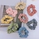 thumbnail image 1 of 8pcs Scrunchies de cabello elástico Yinane a cuadros para mujer, 1 of 8