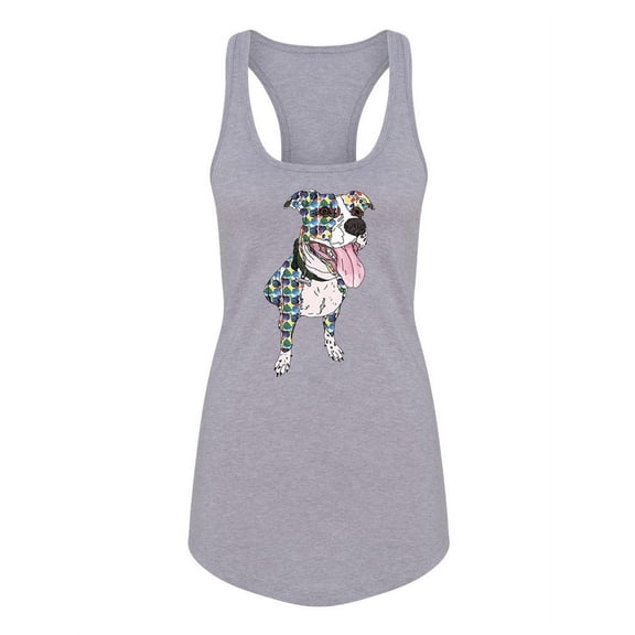 Colorful Abstract Dog . Tank Women -Image by Shutterstock, Female x-Large