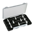 thumbnail image 1 of Caja de Almacenamiento para Aparejos de Pesca, de Doble Cara, Compacta, con Lentejuelas, Caja para Cebos de Mosca para Llevar, Agua Dulce, Agua Salada Negro, 1 of 8