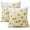 Yellow, variant on Spring Summer Throw Pillow Covers 18X18 Inches Set of 2 Yellow Flowers Coreopsis Bee Decorative Pillow Cases Bees Floral Pillow Cover Farmhouse Home Decor for Outdoor Room Couch Patio Porch