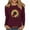 D-Wine, variant on GERsome Womens Crew Neck 3/4 Length Sleeve T-Shirts Cute Casual Basic Tops Tunic Blouses Loose Fit Pullover