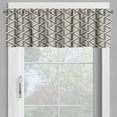thumbnail image 2 of Ambesonne Modern Valance Pack of 2, Triangle Shaped Lines, 54"X12", Mustard and Black, 2 of 5