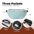 thumbnail image 4 of Naloa Bee Flower Print Running Belts for Men Women,Running Fanny Pack with 2-Zipper Pockets,Waterproof Waist Pack for Travel Hiking Running Outdoor Sports, 4 of 8