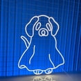 thumbnail image 3 of Handmadetneonsign Dog White Neon Sign, Dog Wall Art Decor, Dog Halloween Led Sign, Halloween Wall Decor, 3 of 5