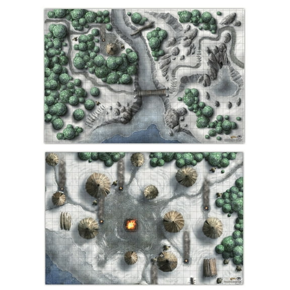 D&D: Icewind Dale Encounter: 2 Map Set - (2X 20x30") - GF9's Official Dungeons & Dragons Tapletop Maps