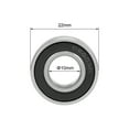 thumbnail image 3 of Uxcell Deep Groove Ball Bearing Metric Double Sealed High Carbon Steel Z2 6900-2RS, 3 of 4