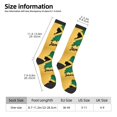thumbnail image 3 of Women's Knee High Socks Jamaica Art Thermal Soft Knee Long Socks, 3 of 7